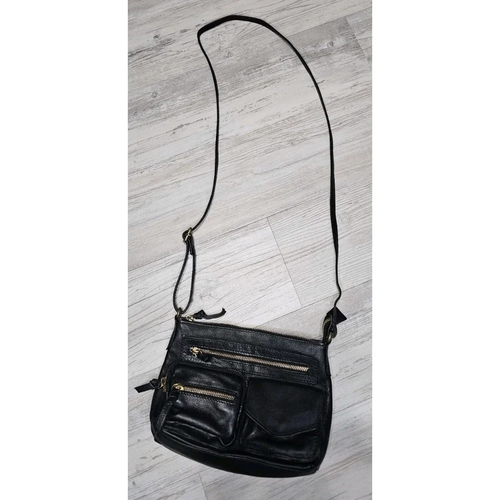 Great American Leather Works, Crossbody, Shoulder‎ Bag or Purse, Black